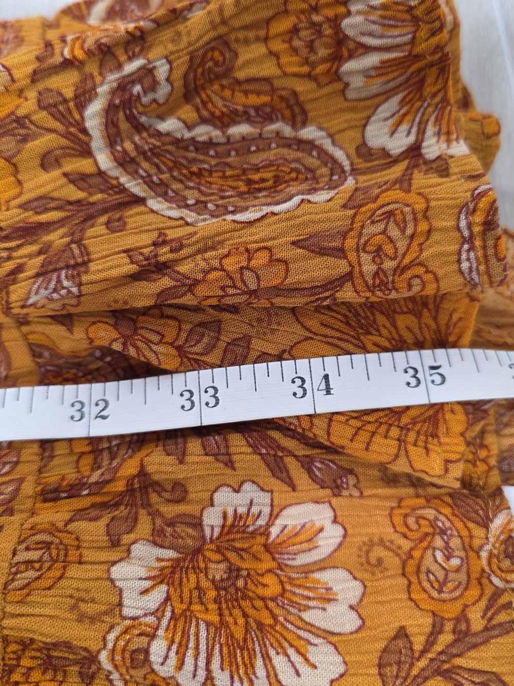 Bila Paisley Midi Dress in Mustard and Rust - Picture 10 of 10